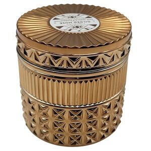 Capri Blue Gilded Muse Dark Vanilla & Sandalwood Bronze Faceted‎ Jar Candle 11oz